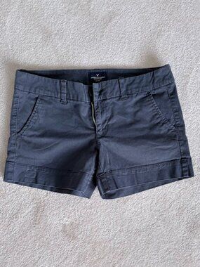 American Eagle Outfitters Sz 6 Blue Khaki Style Short